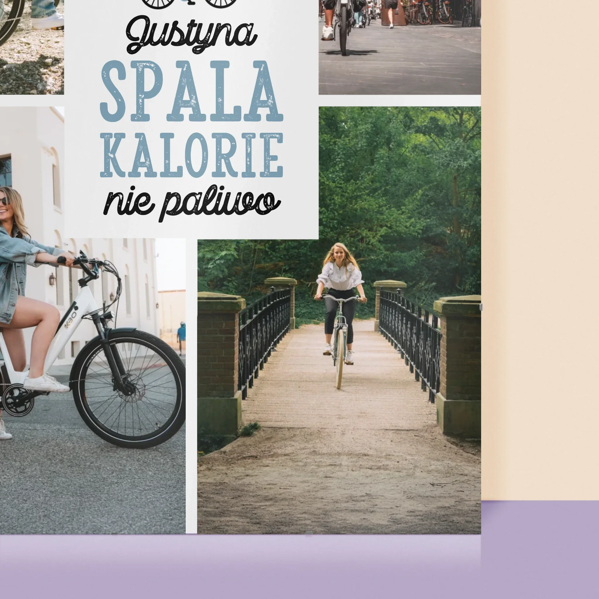 Fotokolaż: Spala Kalorie, Nie Paliwo - Personalizowany Plakat - Image 2