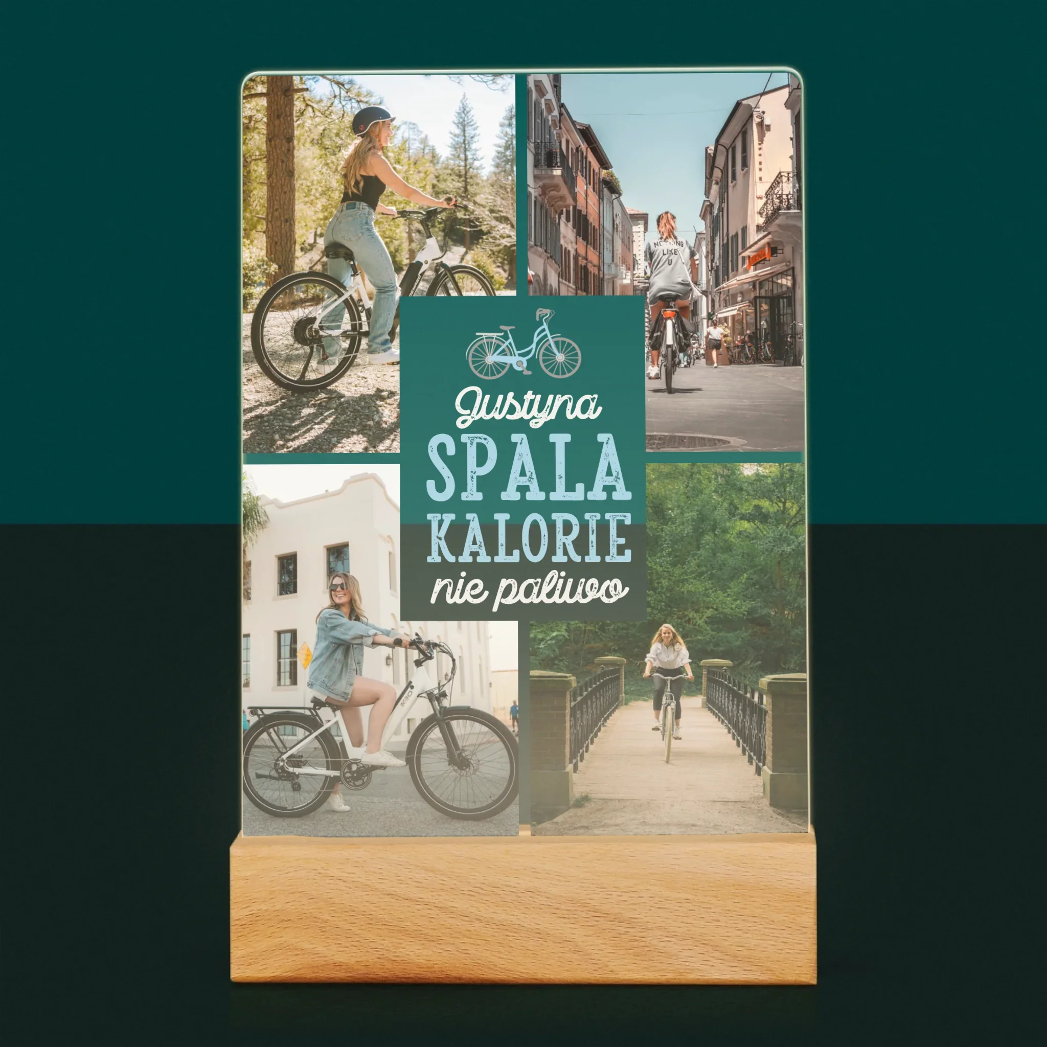 Fotokolaż: Spala Kalorie, Nie Paliwo - Wydruk Na Szkle Akrylowym - Image 7