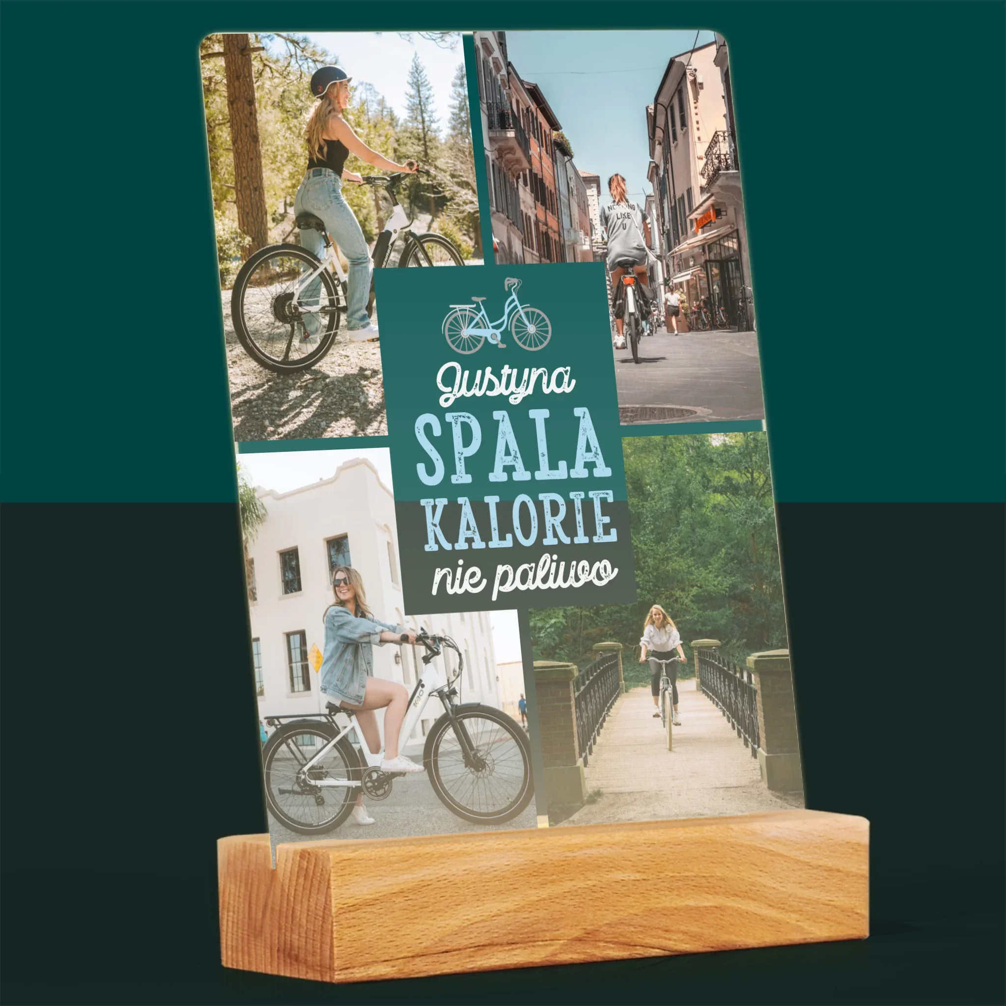 Fotokolaż: Spala Kalorie, Nie Paliwo - Wydruk Na Szkle Akrylowym - Image 8