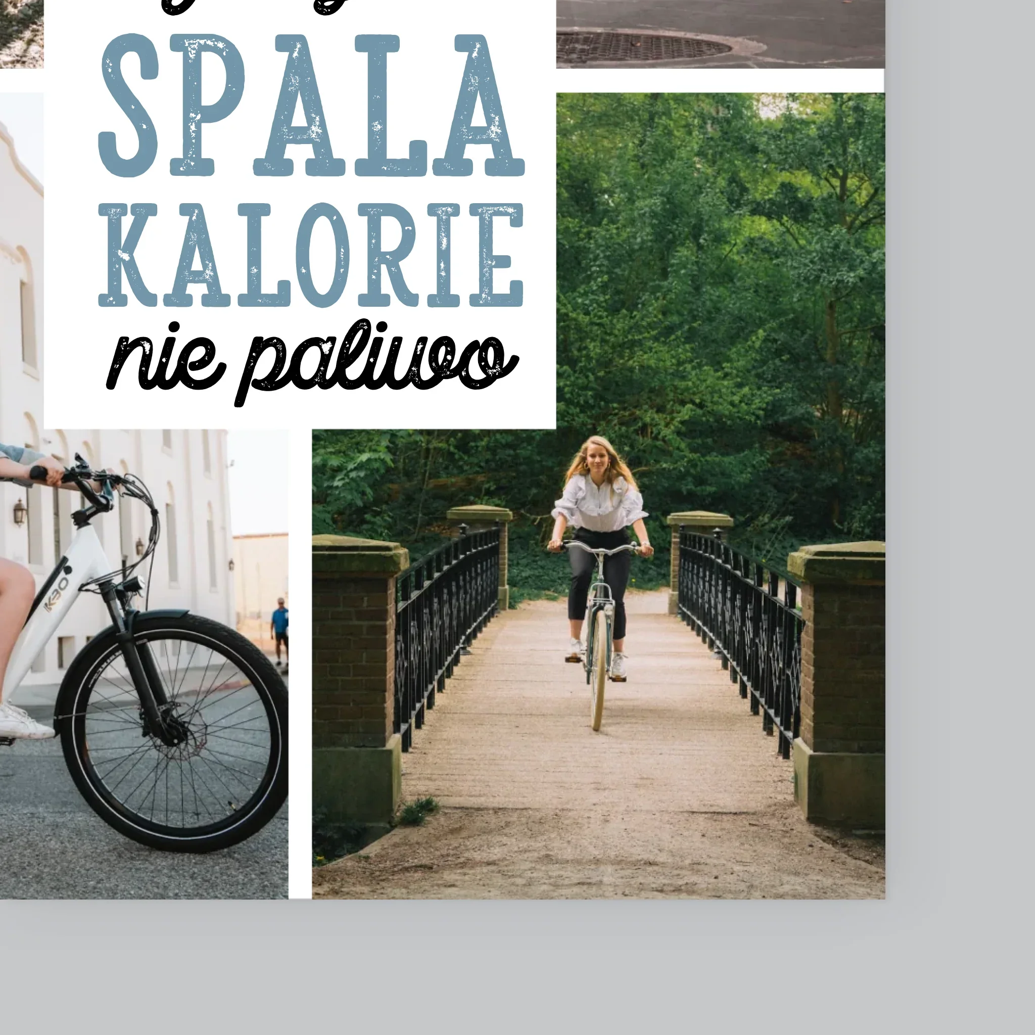 Fotokolaż: Spala Kalorie, Nie Paliwo - Wydruk Obramowany - Image 10