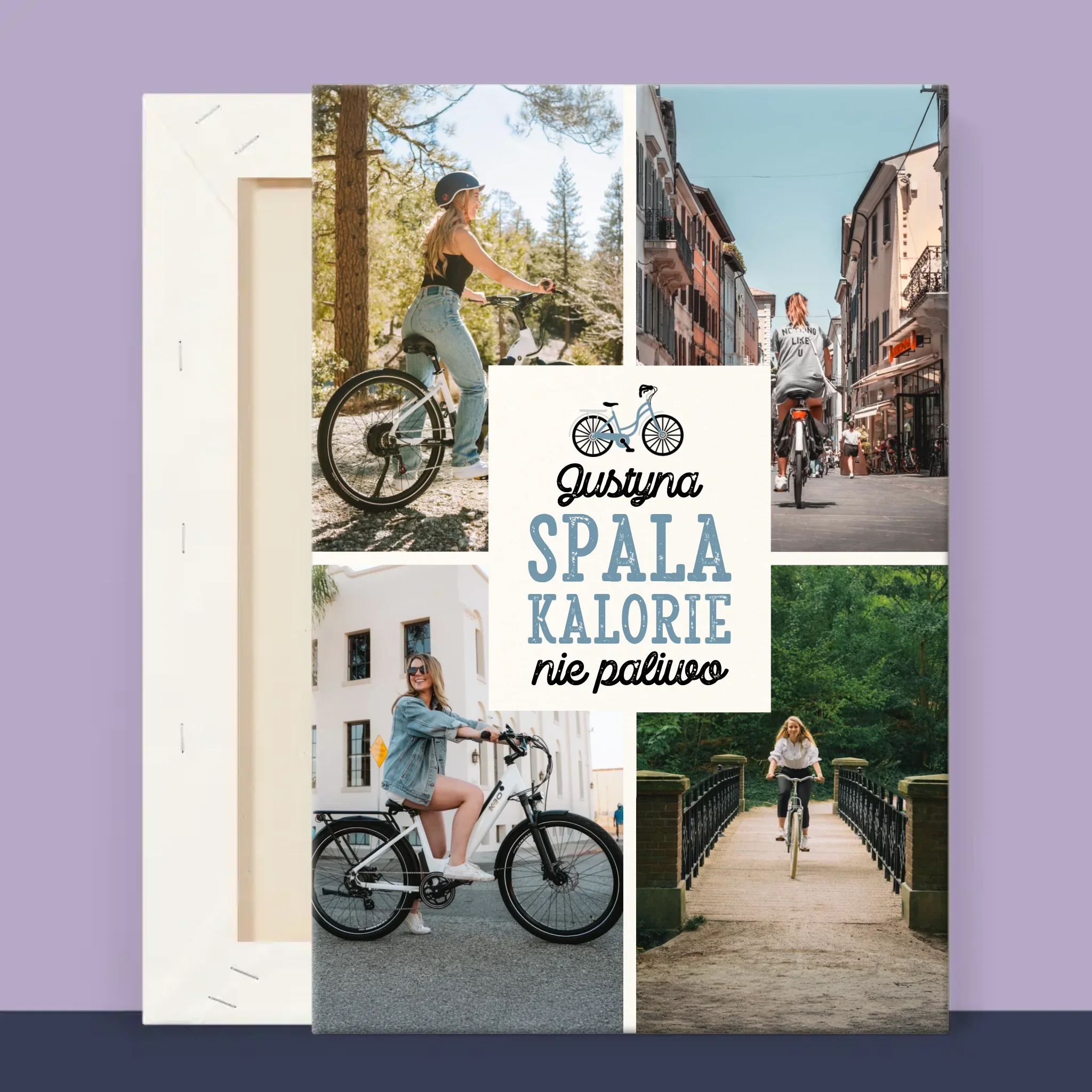 Fotokolaż: Spala Kalorie, Nie Paliwo - Wydruk Obramowany - Image 12