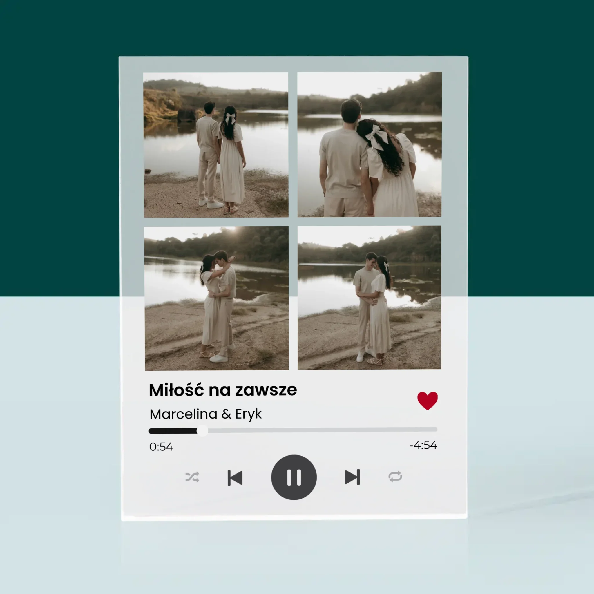 Fotokolaż: Spotify 4 Zdjęcia - Blok Akrylowy z Nadrukiem - Image 3