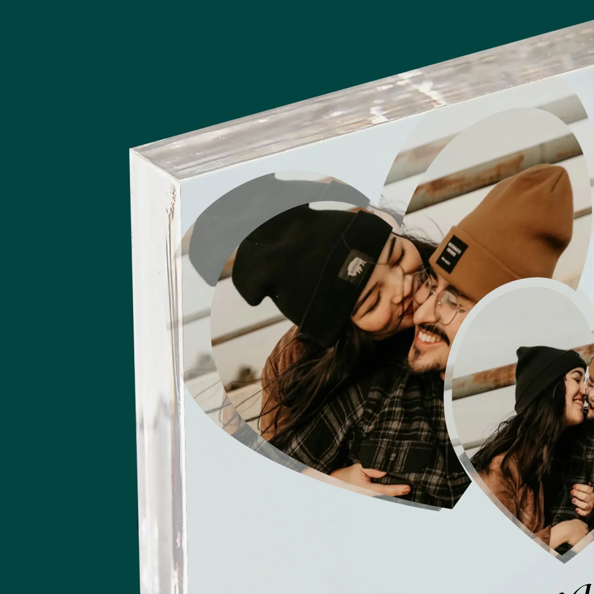 Fotokolaż: Spotify Serca - Blok Akrylowy z Nadrukiem - Image 4