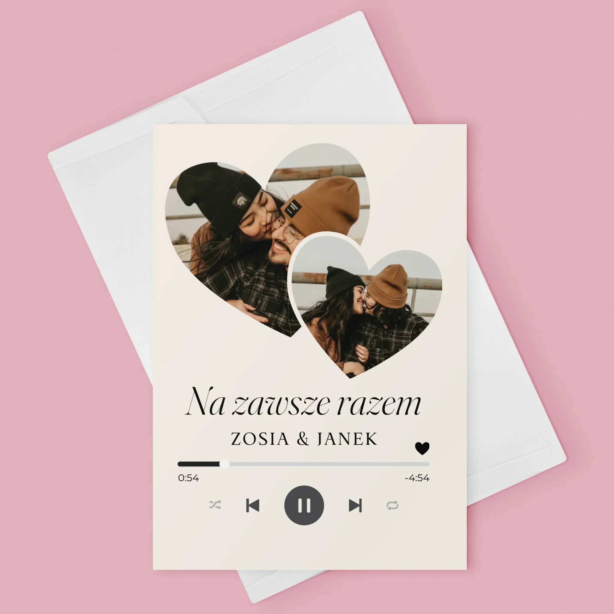Fotokolaż: Spotify Serca - Kartka z Życzeniami - Image 3