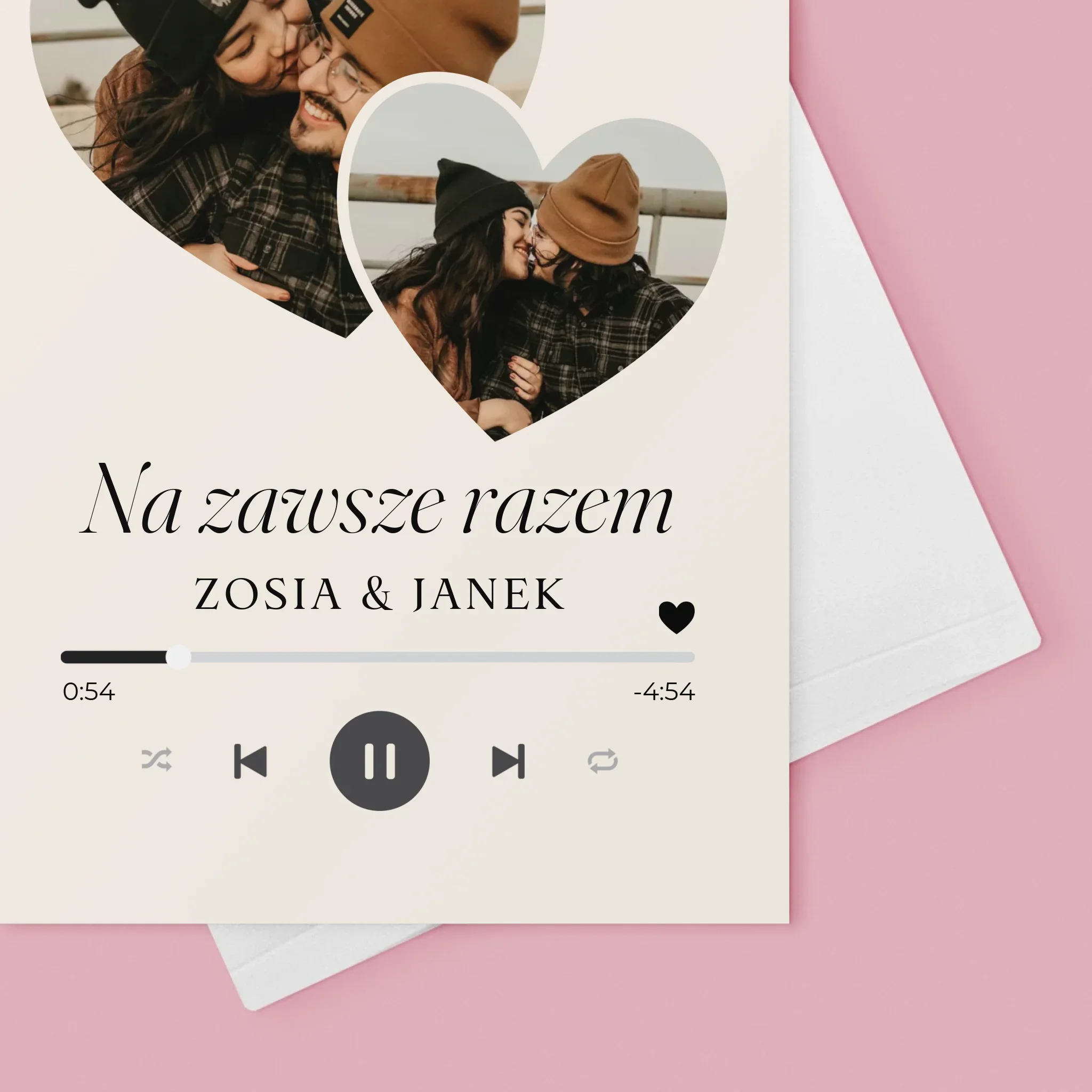 Fotokolaż: Spotify Serca - Kartka z Życzeniami - Image 4