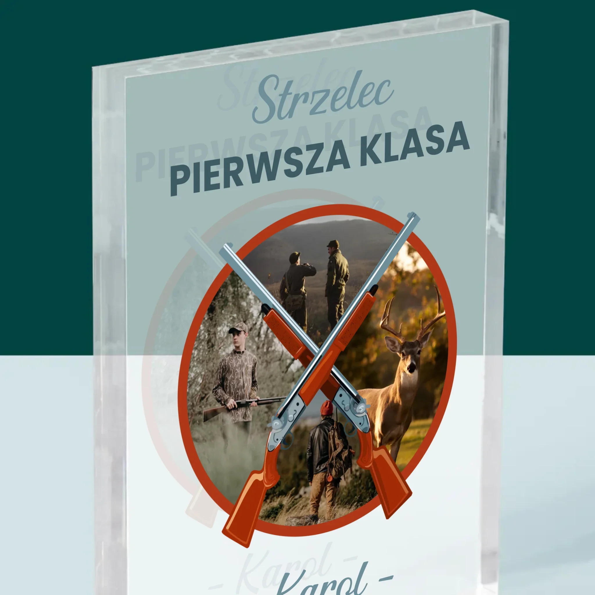 Fotokolaż: Strzelec Pierwsza Klasa - Blok Akrylowy z Nadrukiem - Image 2