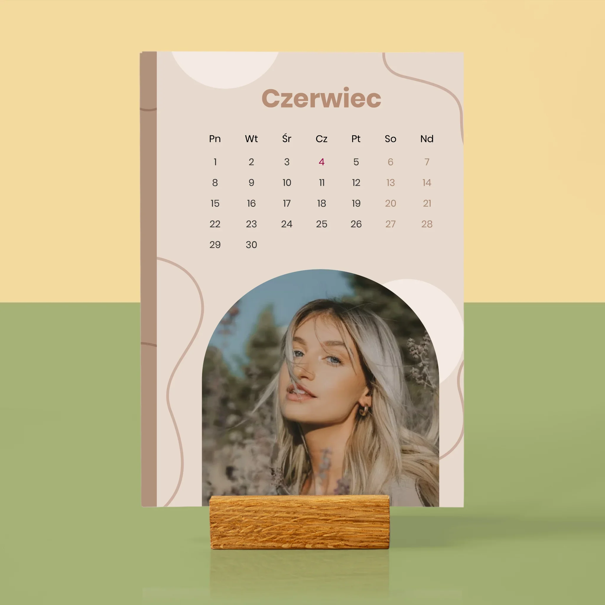 Fotokolaż: Stylowy - Kalendarz Na Biurko z Podstawką - Image 5