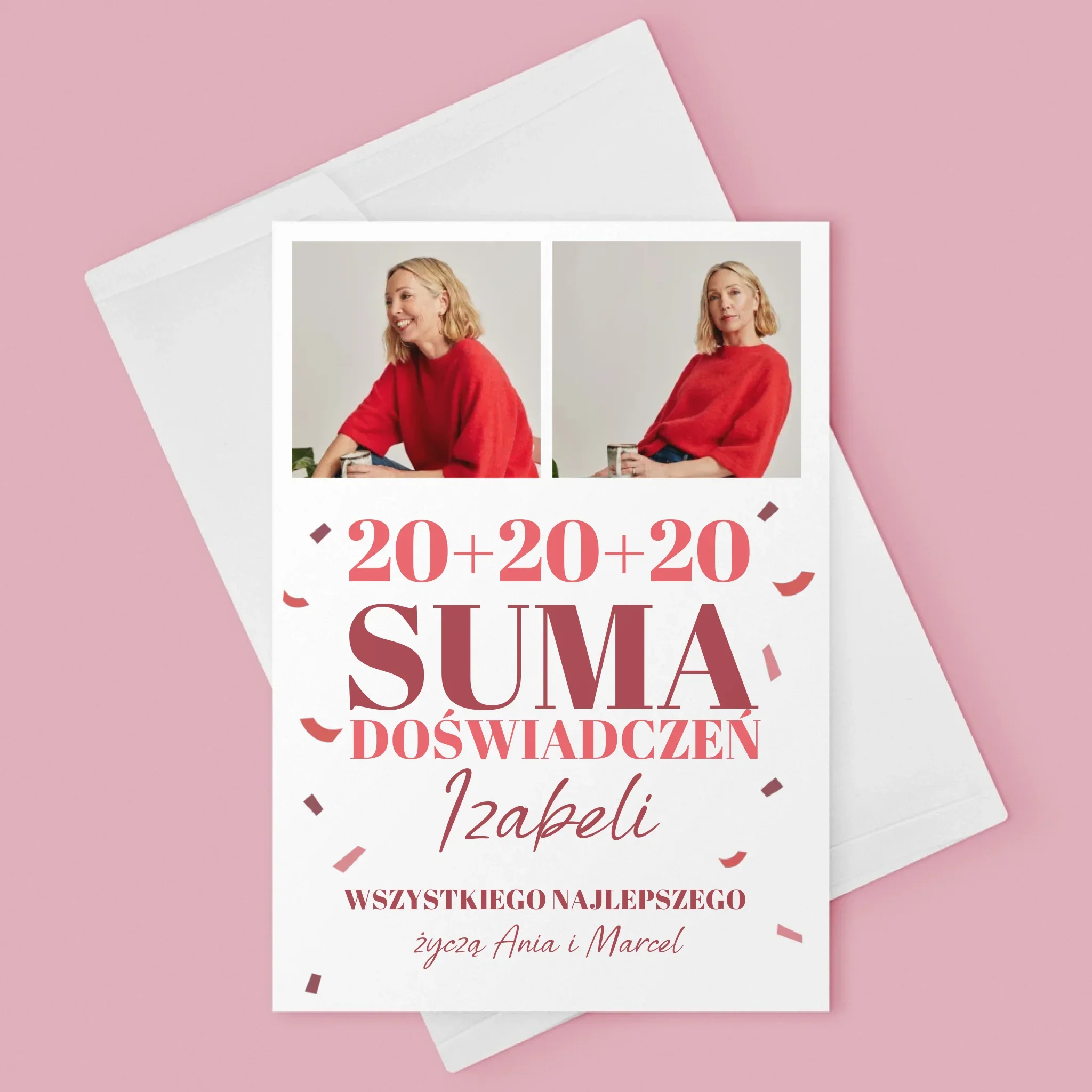 Fotokolaż: Suma Doświadczeń - Kartka z Życzeniami - Image 3