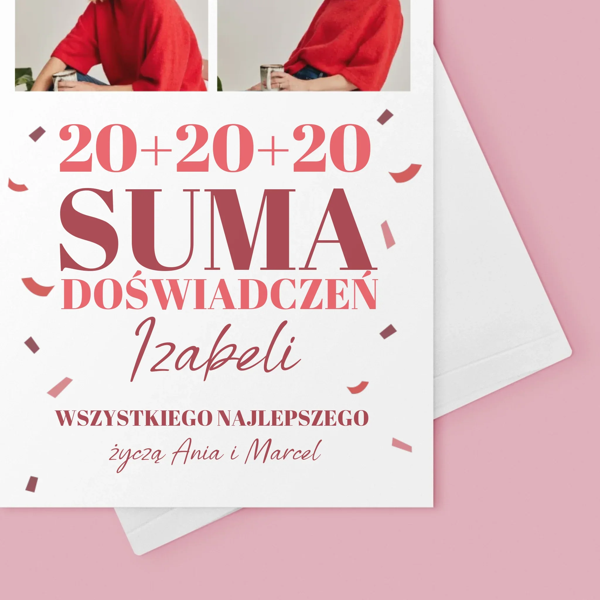 Fotokolaż: Suma Doświadczeń - Kartka z Życzeniami - Image 4