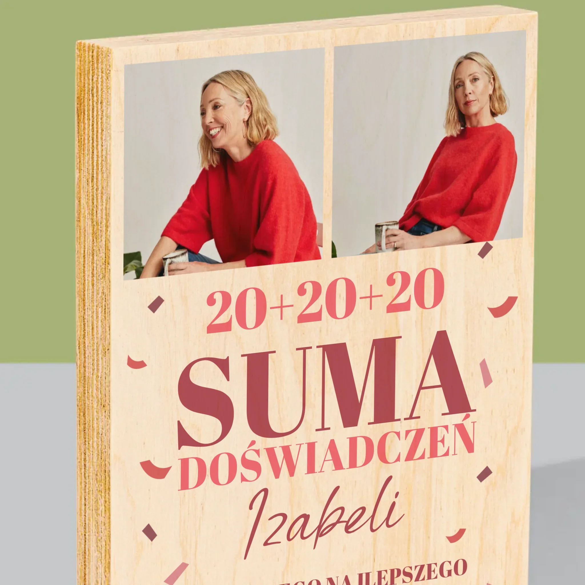 Fotokolaż: Suma Doświadczeń - Wydruk Na Drewnie - Image 2