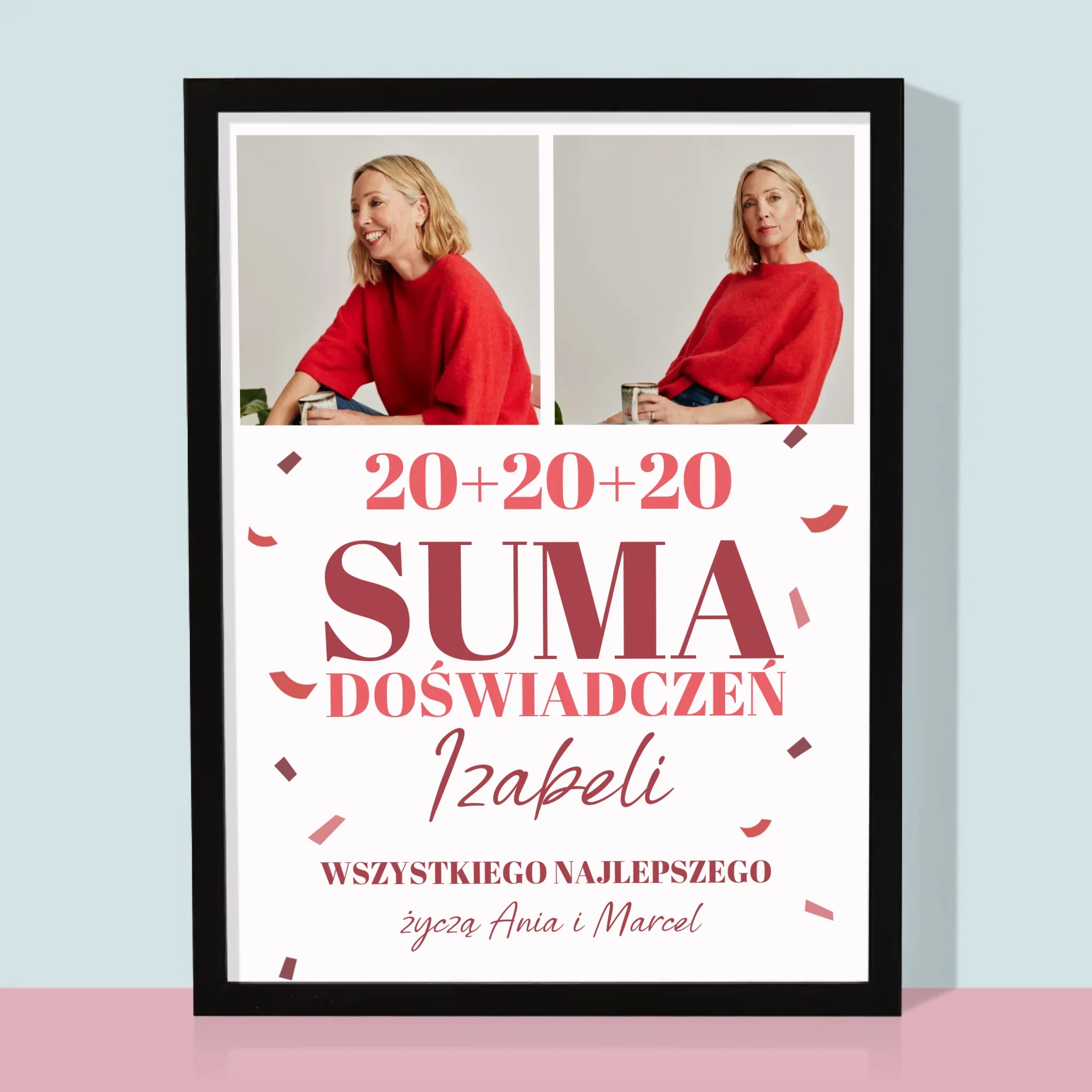Fotokolaż: Suma Doświadczeń - Wydruk Obramowany