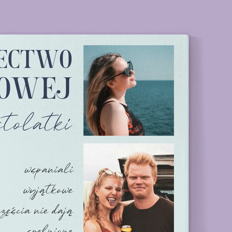 Fotokolaż: Świadectwo Wzorowej Trzydziestolatki - Wydruk Obramowany - Image 15