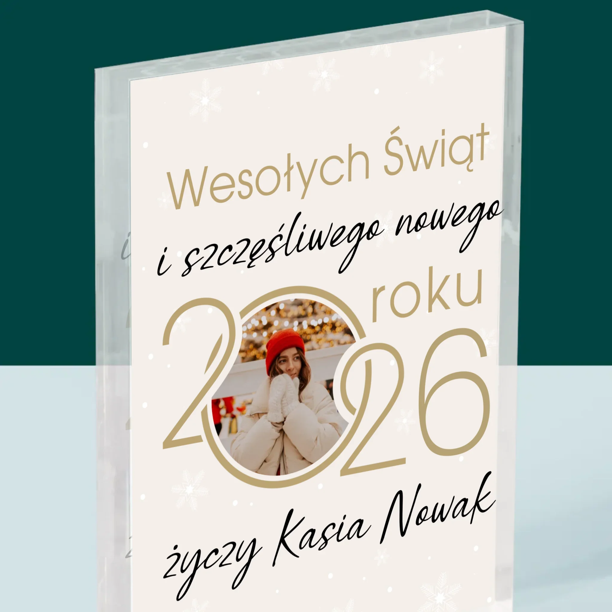 Fotokolaż: Szczęśliwego Nowego Roku - Blok Akrylowy - Image 2