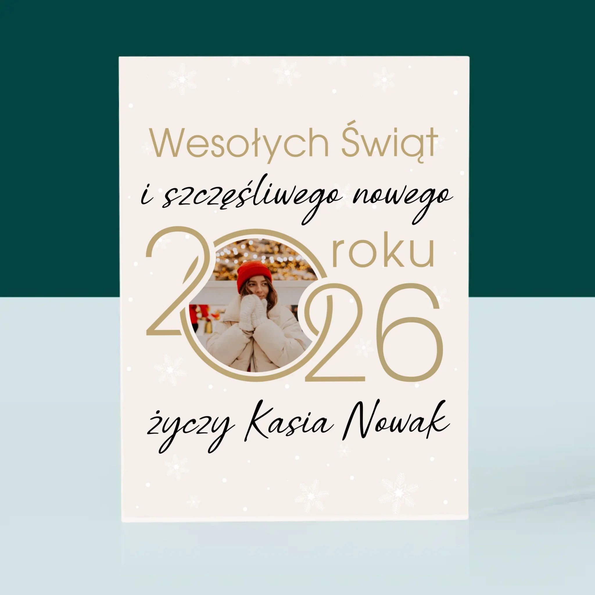 Fotokolaż: Szczęśliwego Nowego Roku - Blok Akrylowy - Image 3