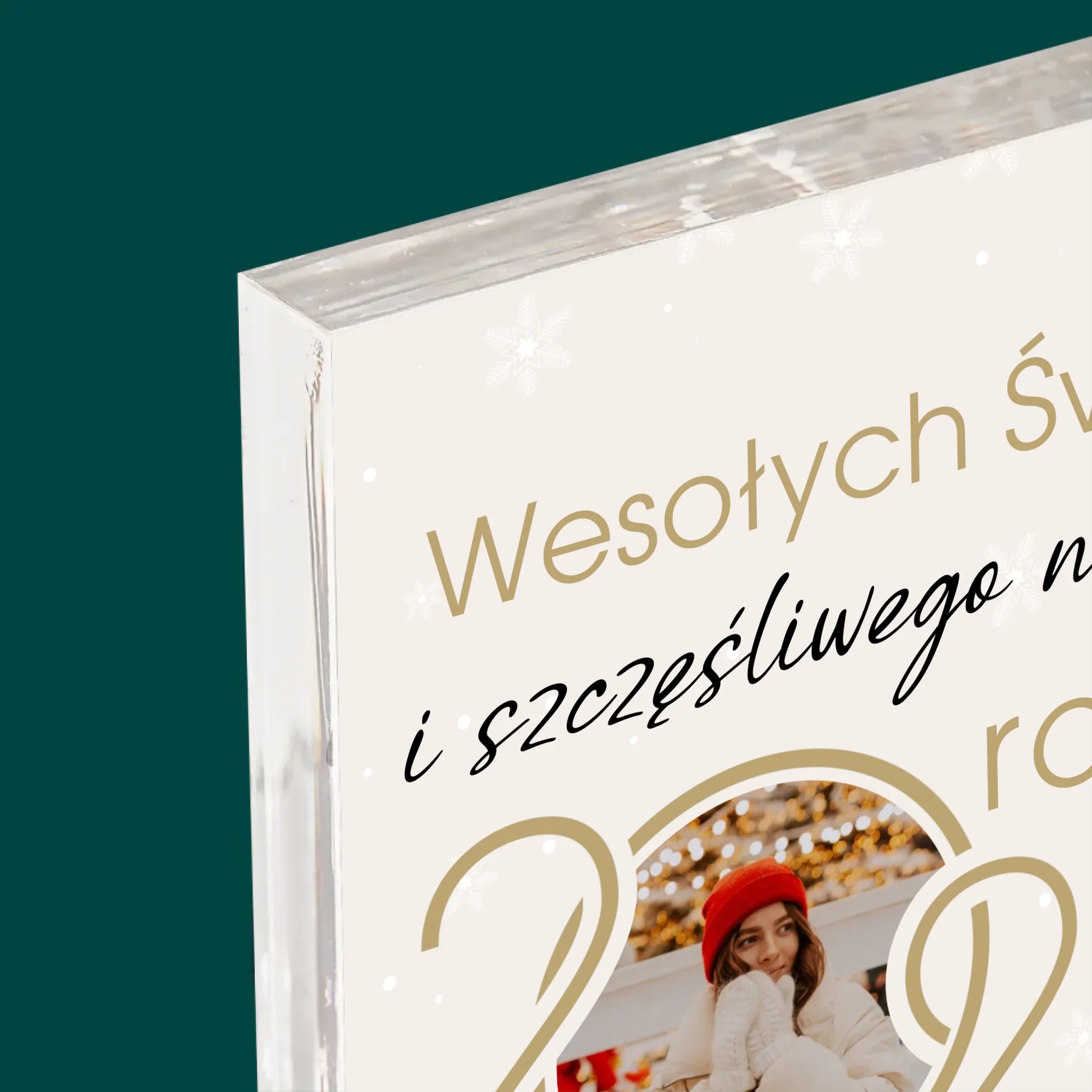 Fotokolaż: Szczęśliwego Nowego Roku - Blok Akrylowy - Image 4