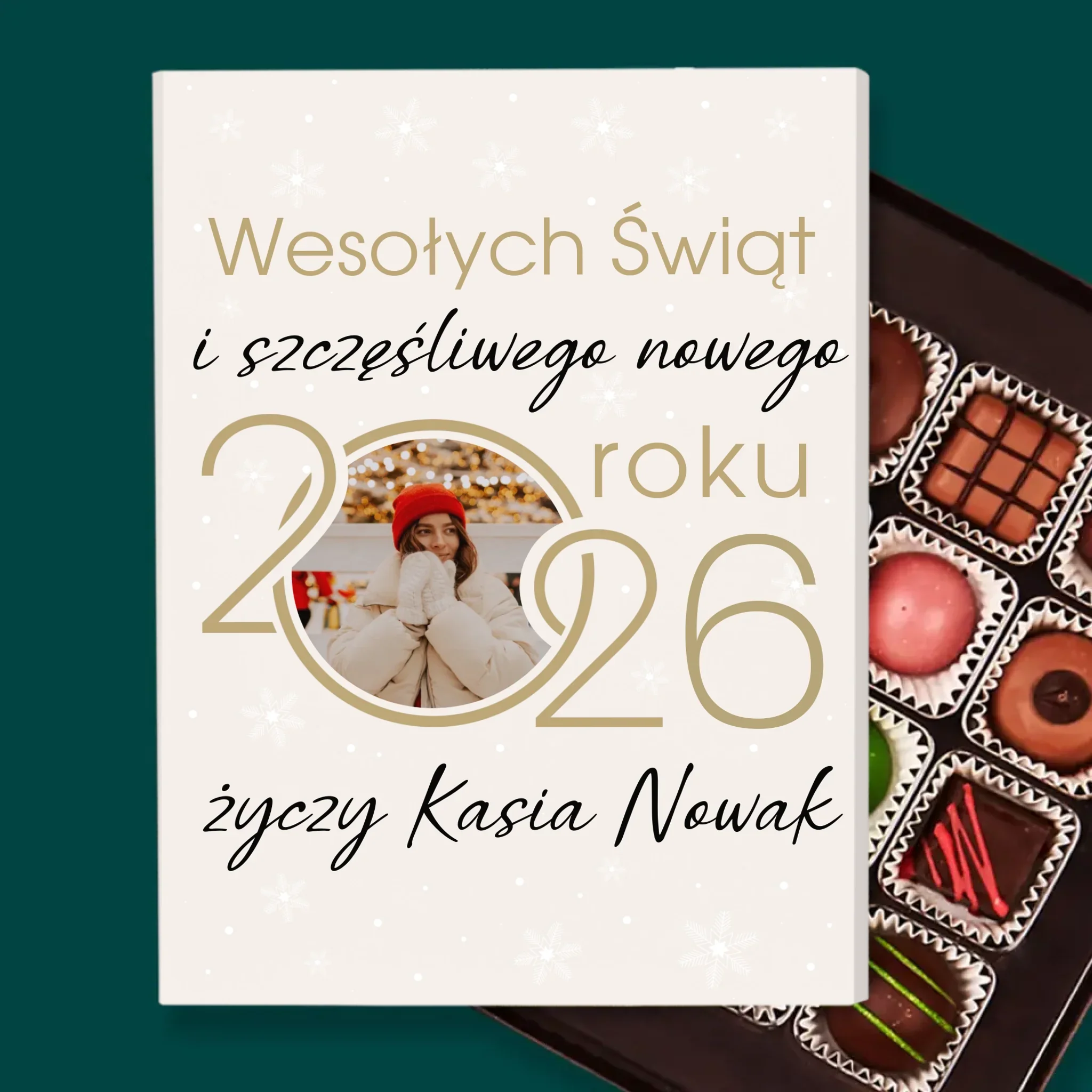Fotokolaż: Szczęśliwego Nowego Roku - Personalizowane Praliny - Image 2