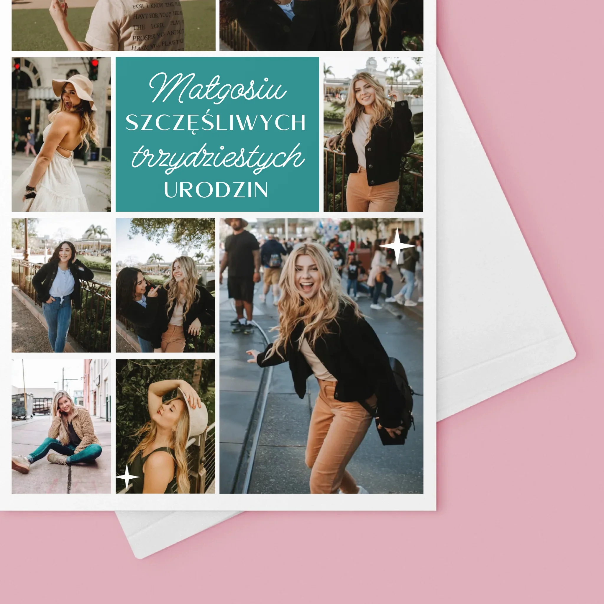 Fotokolaż: Szczęśliwych Urodzin - Kartka z Życzeniami - Image 4