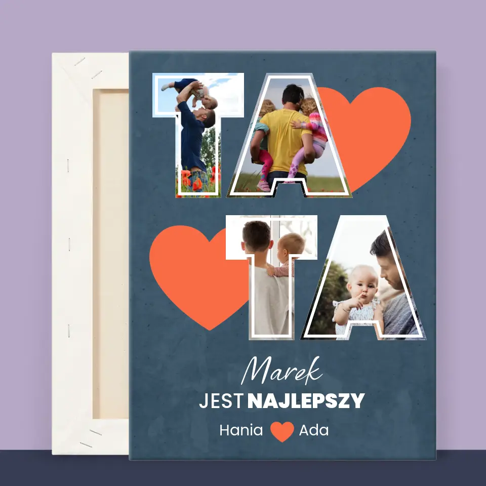 Fotokolaż: Tata Jest Najlepszy - Wydruk Obramowany - Image 11