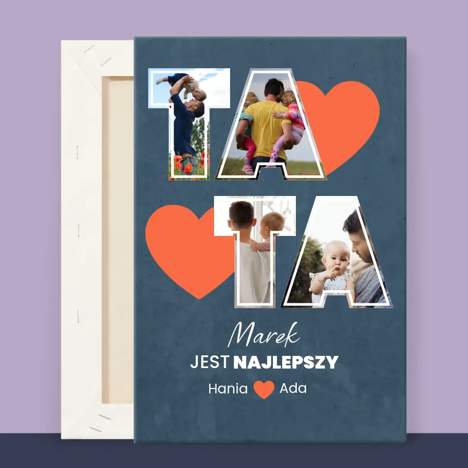 Fotokolaż: Tata Jest Najlepszy - Wydruk Obramowany - Image 12