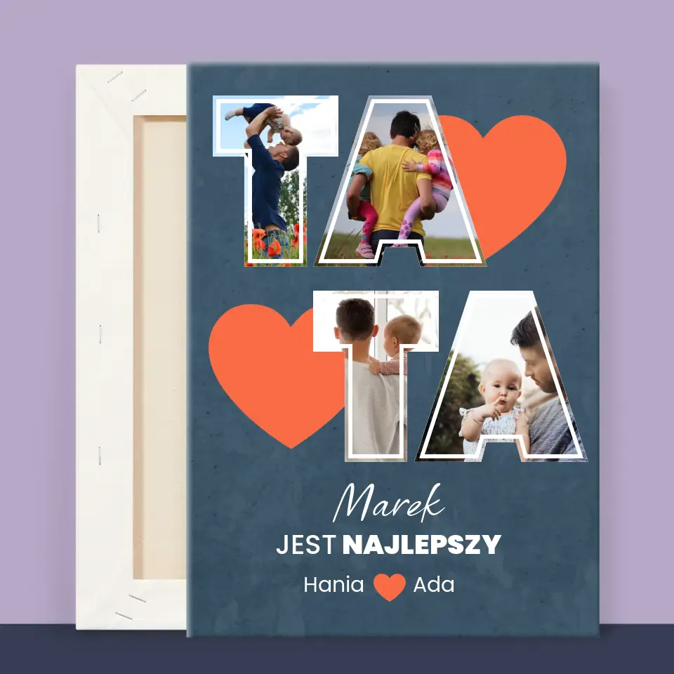 Fotokolaż: Tata Jest Najlepszy - Wydruk Obramowany - Image 13