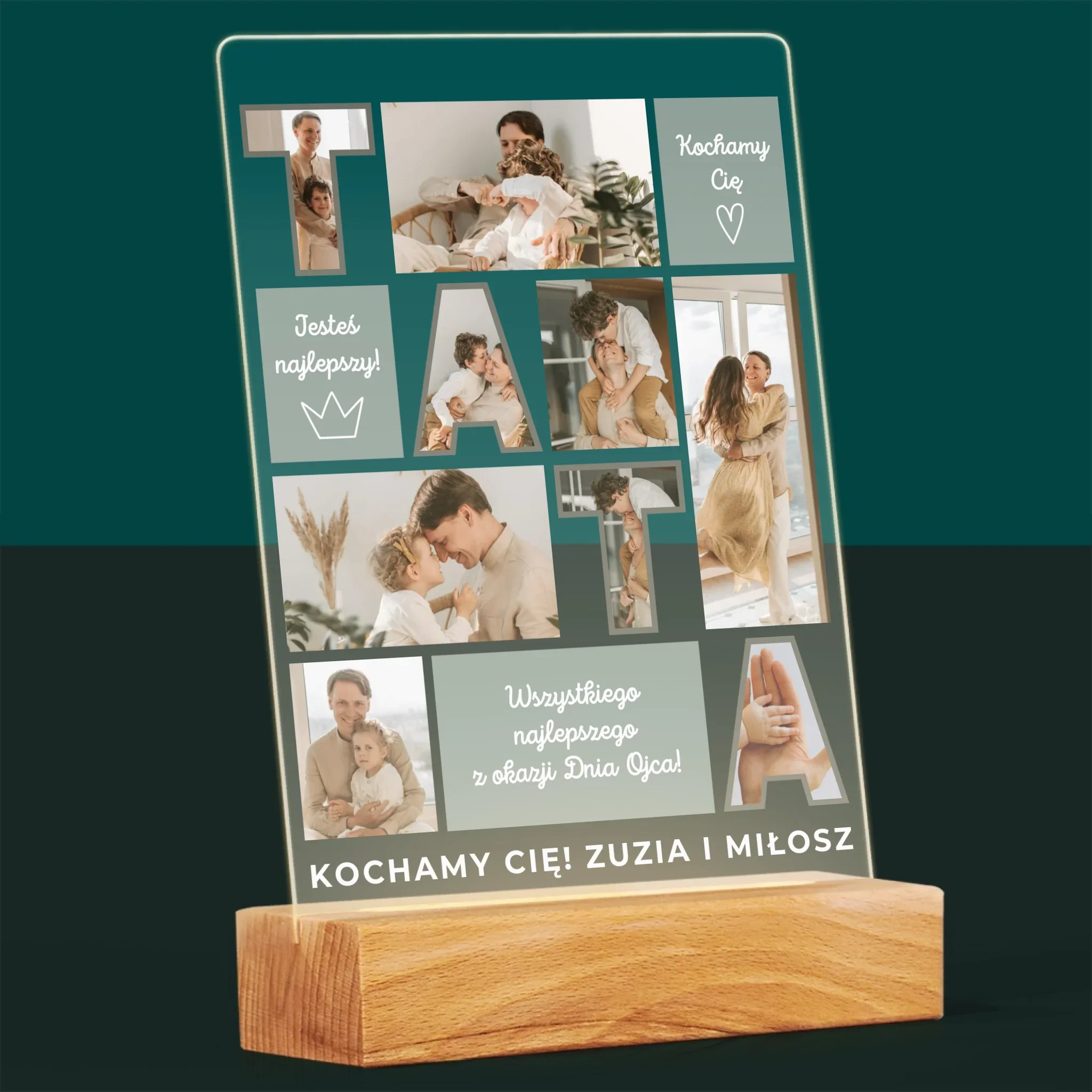 Fotokolaż: Tata Kafelki - Wydruk Na Szkle Akrylowym - Image 8