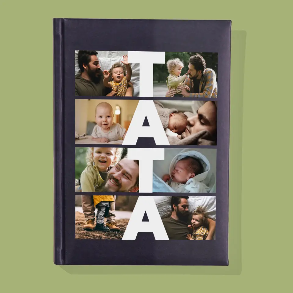 Fotokolaż: Tata - Notes Książkowy z Nadrukiem - Image 2