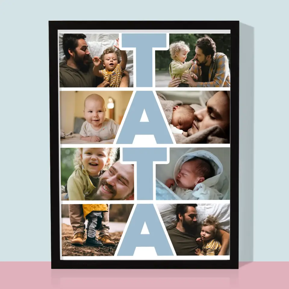 Fotokolaż: Tata - Wydruk Obramowany - Image 5