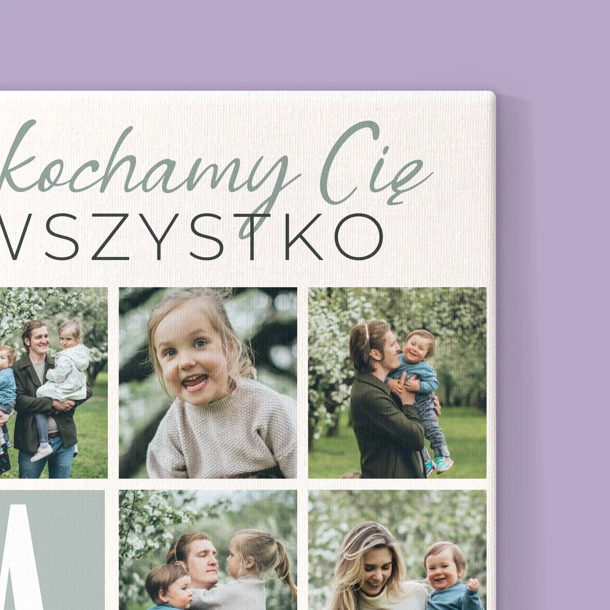Fotokolaż: Tato Kochamy Cię Za Wszystko - Wydruk Obramowany - Image 14