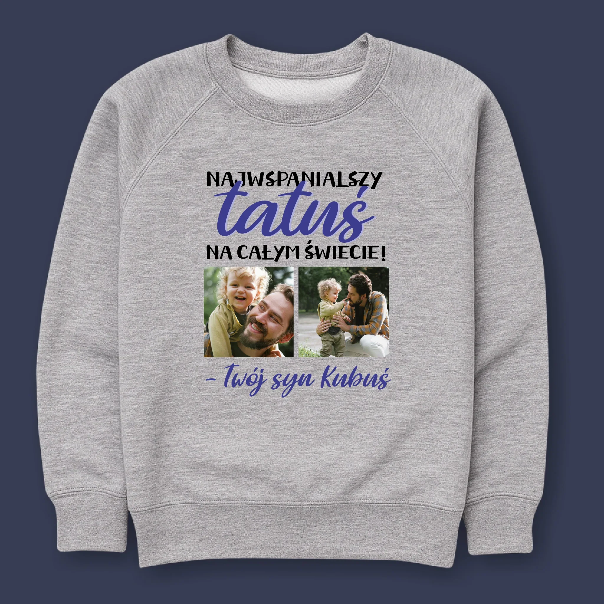 Fotokolaż: Tatuś - Bluza Męska z Kapturem - Image 10