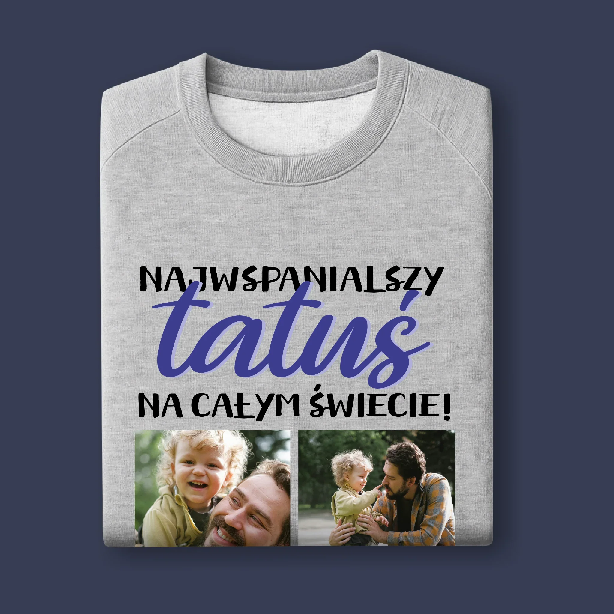 Fotokolaż: Tatuś - Bluza Męska z Kapturem - Image 11