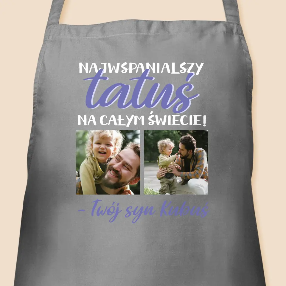 Fotokolaż: Tatuś - Fartuch z Nadrukiem - Image 3