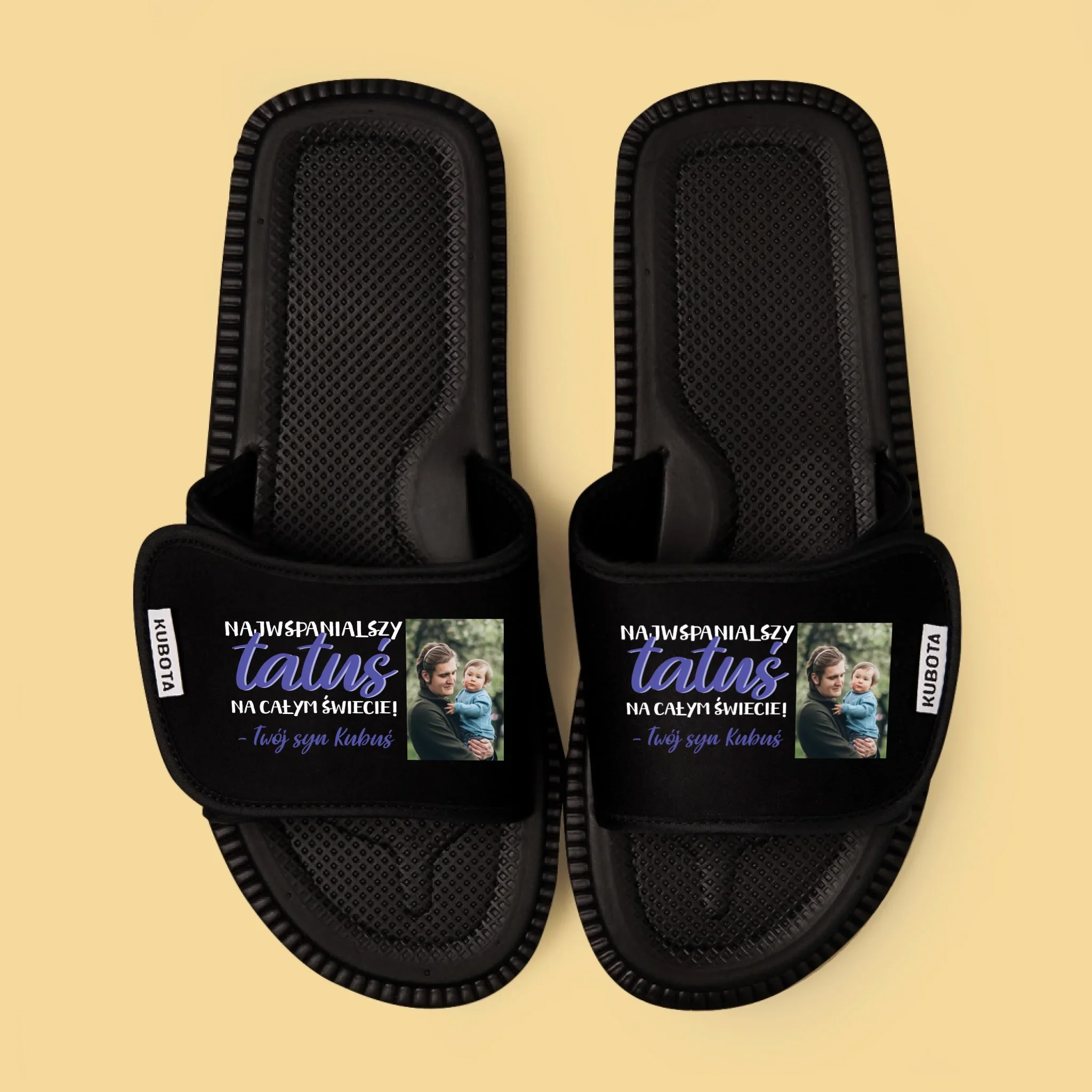 Fotokolaż: Tatuś - Klapki Kubota