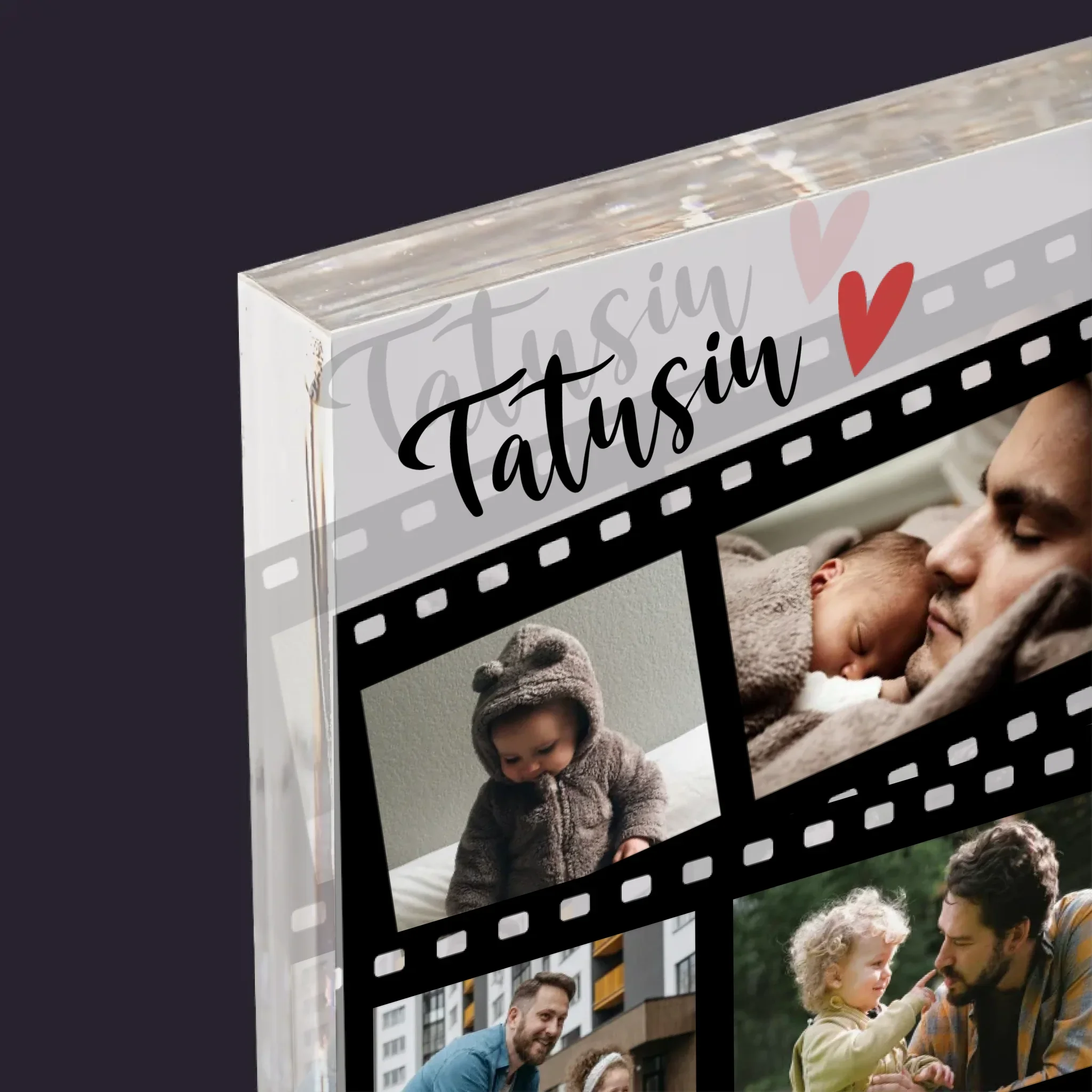 Fotokolaż: Tatuś Klisza - Blok Akrylowy z Nadrukiem - Image 4