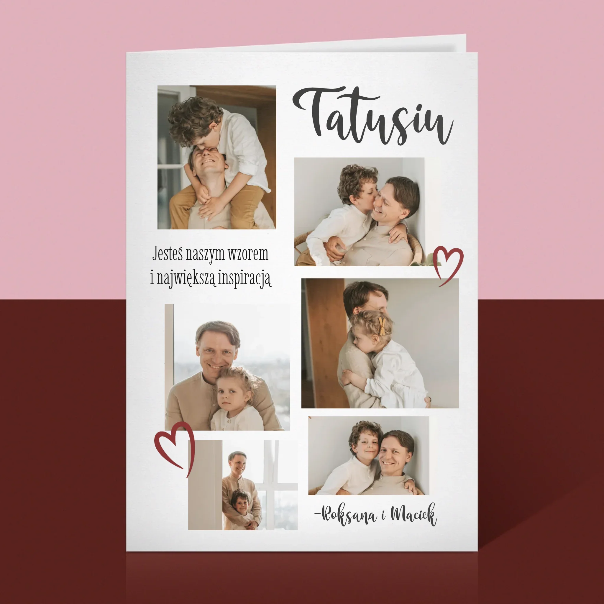 Fotokolaż: Tatusiu - Kartka z Życzeniami