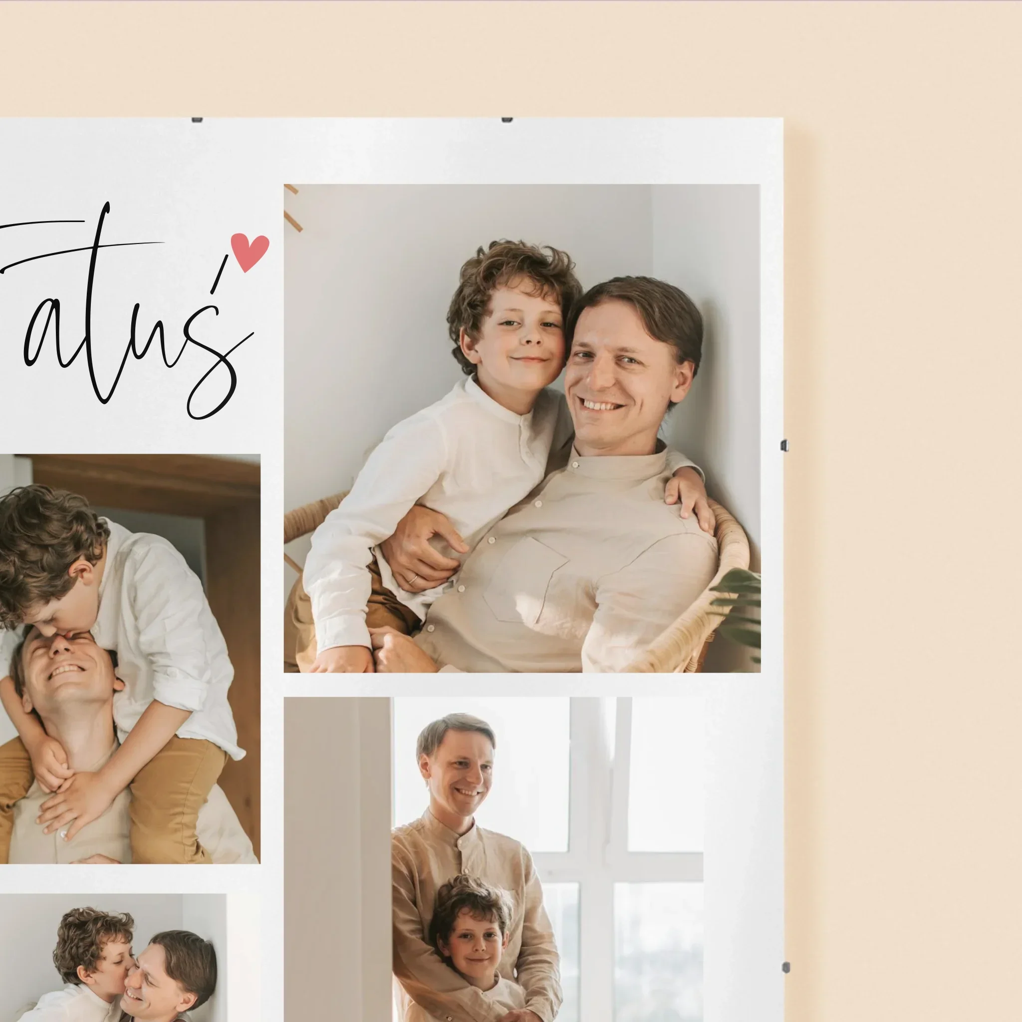 Fotokolaż: Tatusiu Kocham Cię - Personalizowany Plakat - Image 3