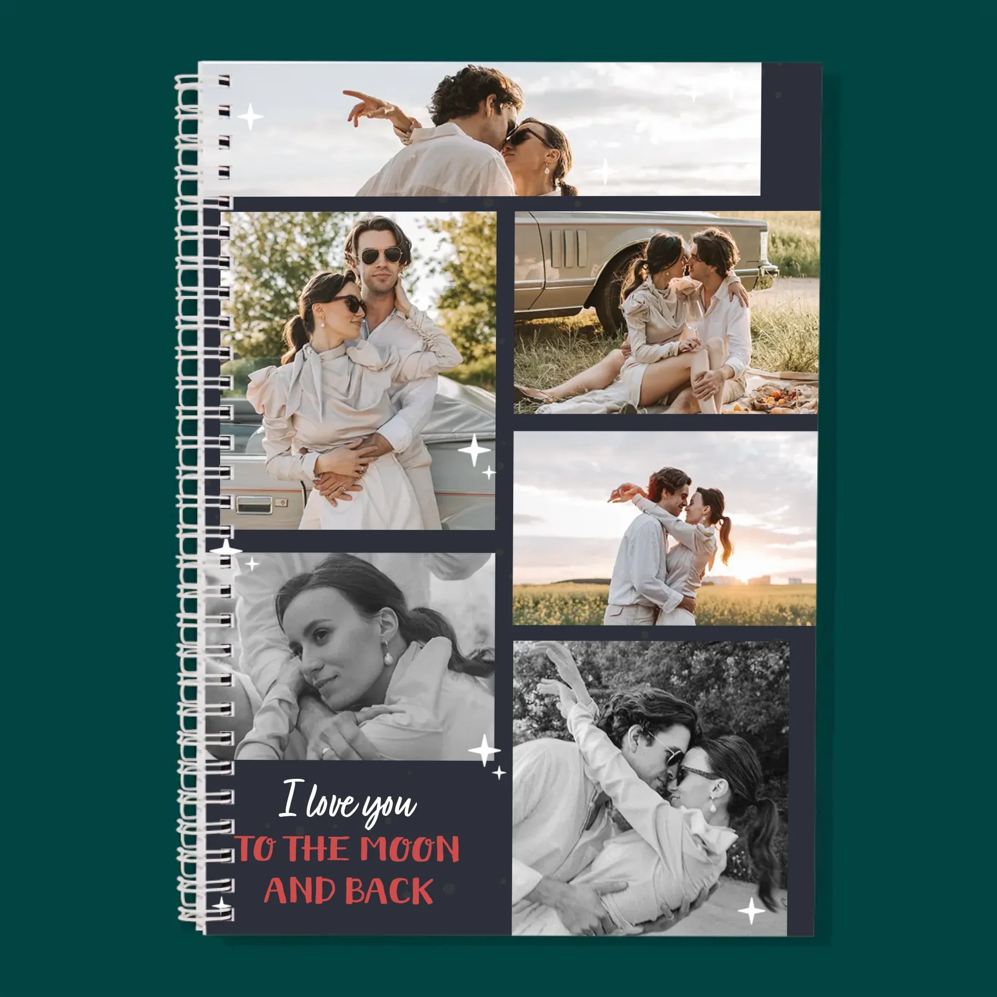 Fotokolaż: To The Moon And Back - Planer Dzienny z Nadrukiem - Image 3