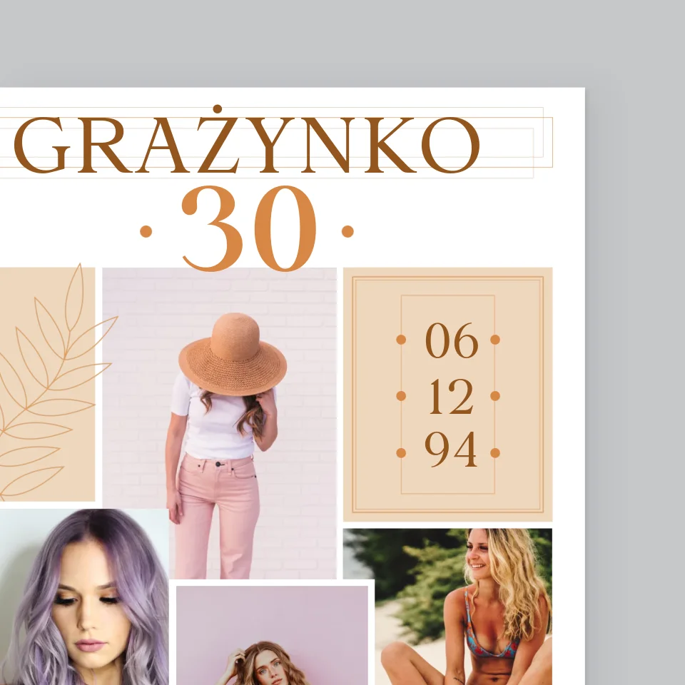 Fotokolaż: To Twój Dzień - Wydruk Obramowany - Image 10