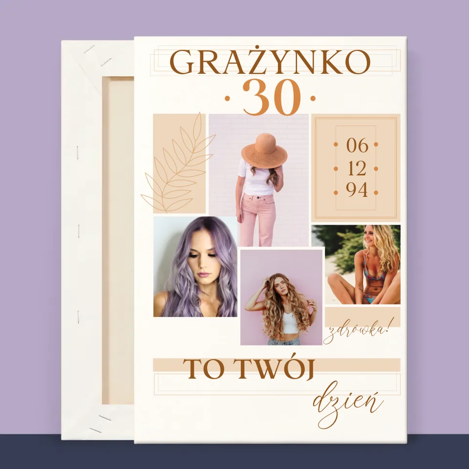 Fotokolaż: To Twój Dzień - Wydruk Obramowany - Image 13