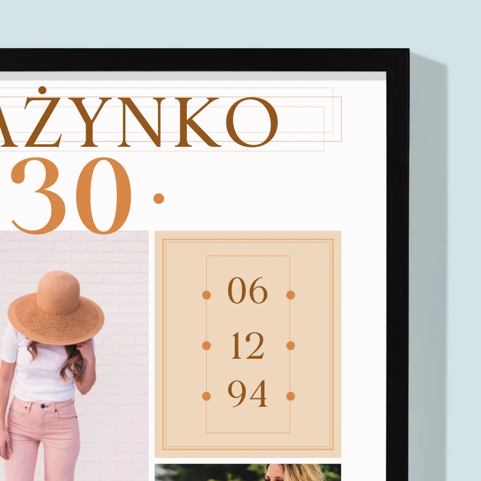 Fotokolaż: To Twój Dzień - Wydruk Obramowany - Image 2