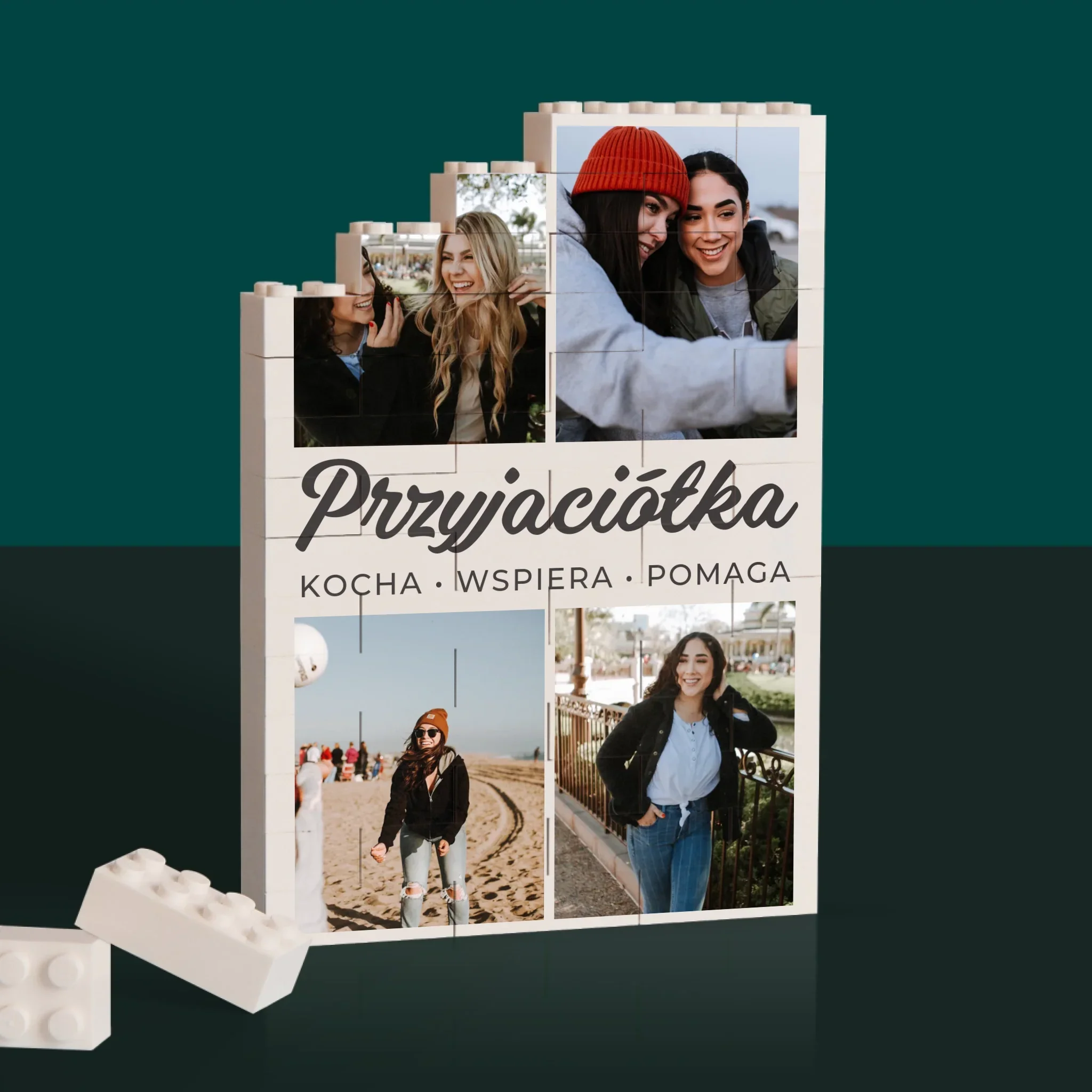 Fotokolaż: Ukochana Przyjaciółka - Klocki LEGO z Nadrukiem - Image 2