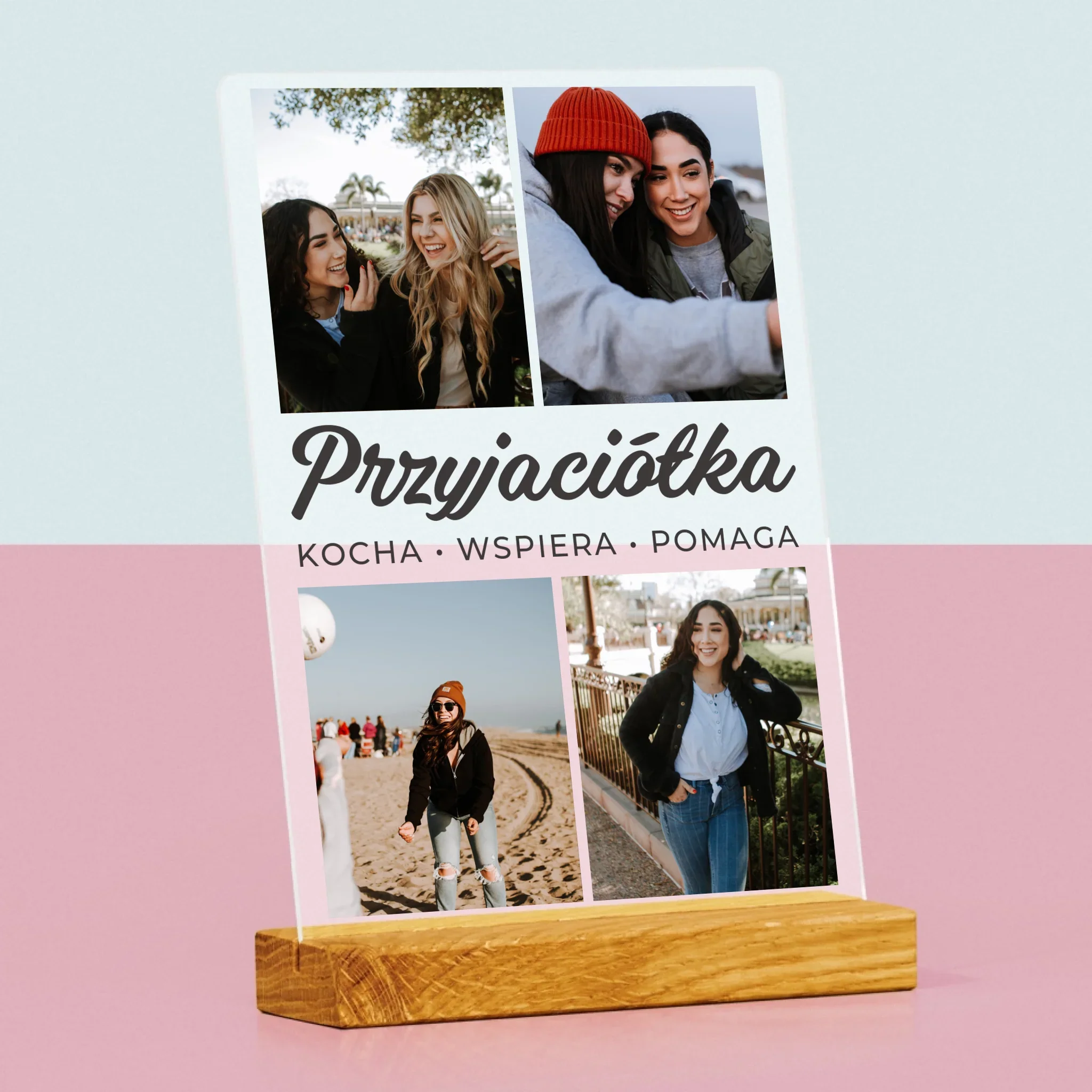 Fotokolaż: Ukochana Przyjaciółka - Wydruk Na Szkle Akrylowym