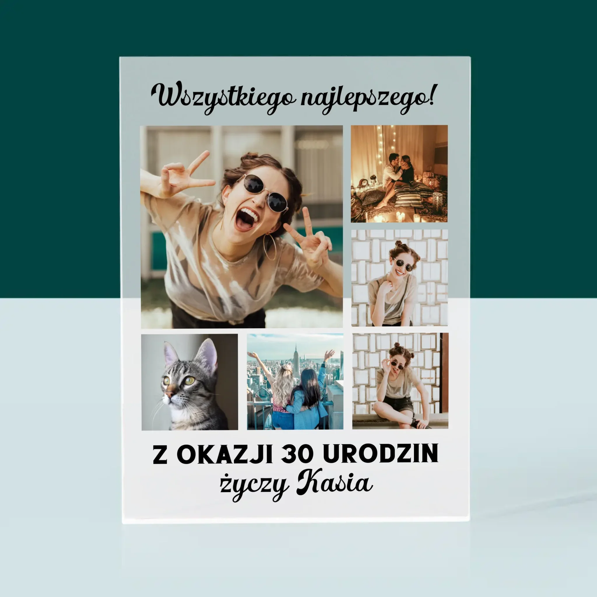 Fotokolaż: Urodzinowy - Blok Akrylowy z Nadrukiem - Image 3