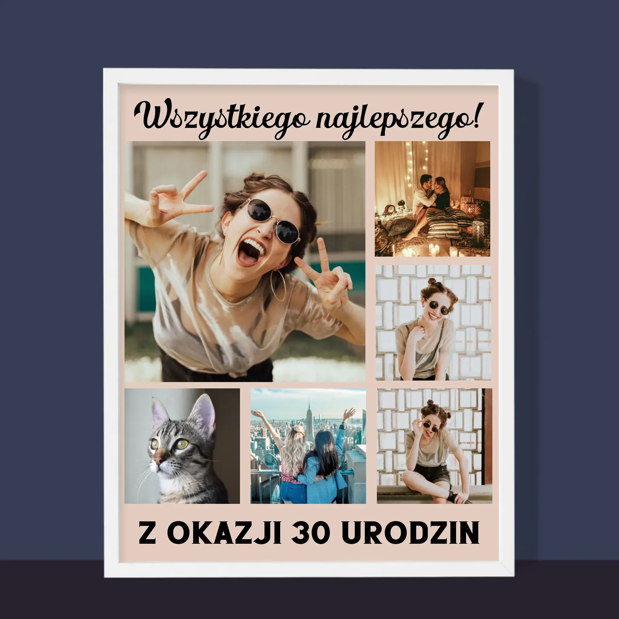 Fotokolaż: Urodzinowy - Wydruk Obramowany - Image 10