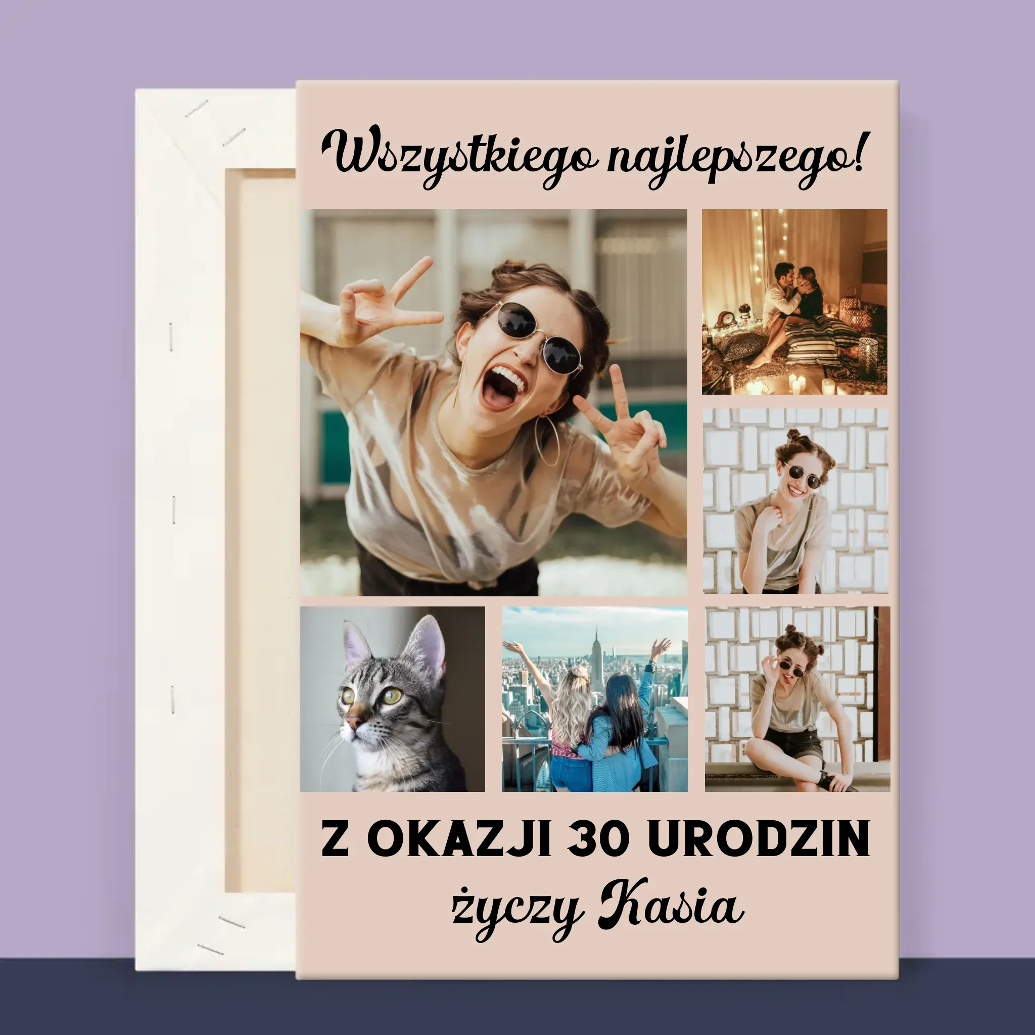 Fotokolaż: Urodzinowy - Wydruk Obramowany - Image 12