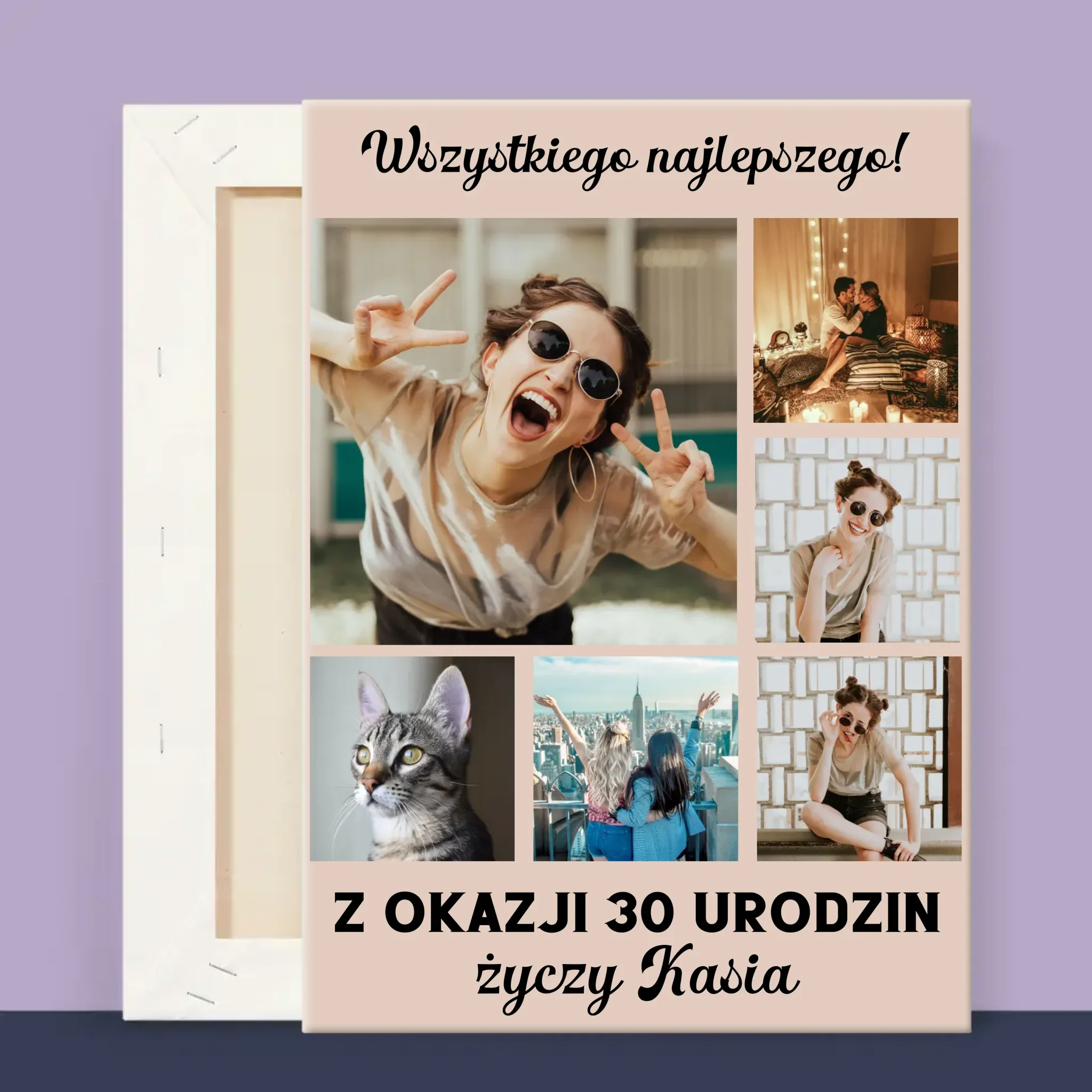 Fotokolaż: Urodzinowy - Wydruk Obramowany - Image 13