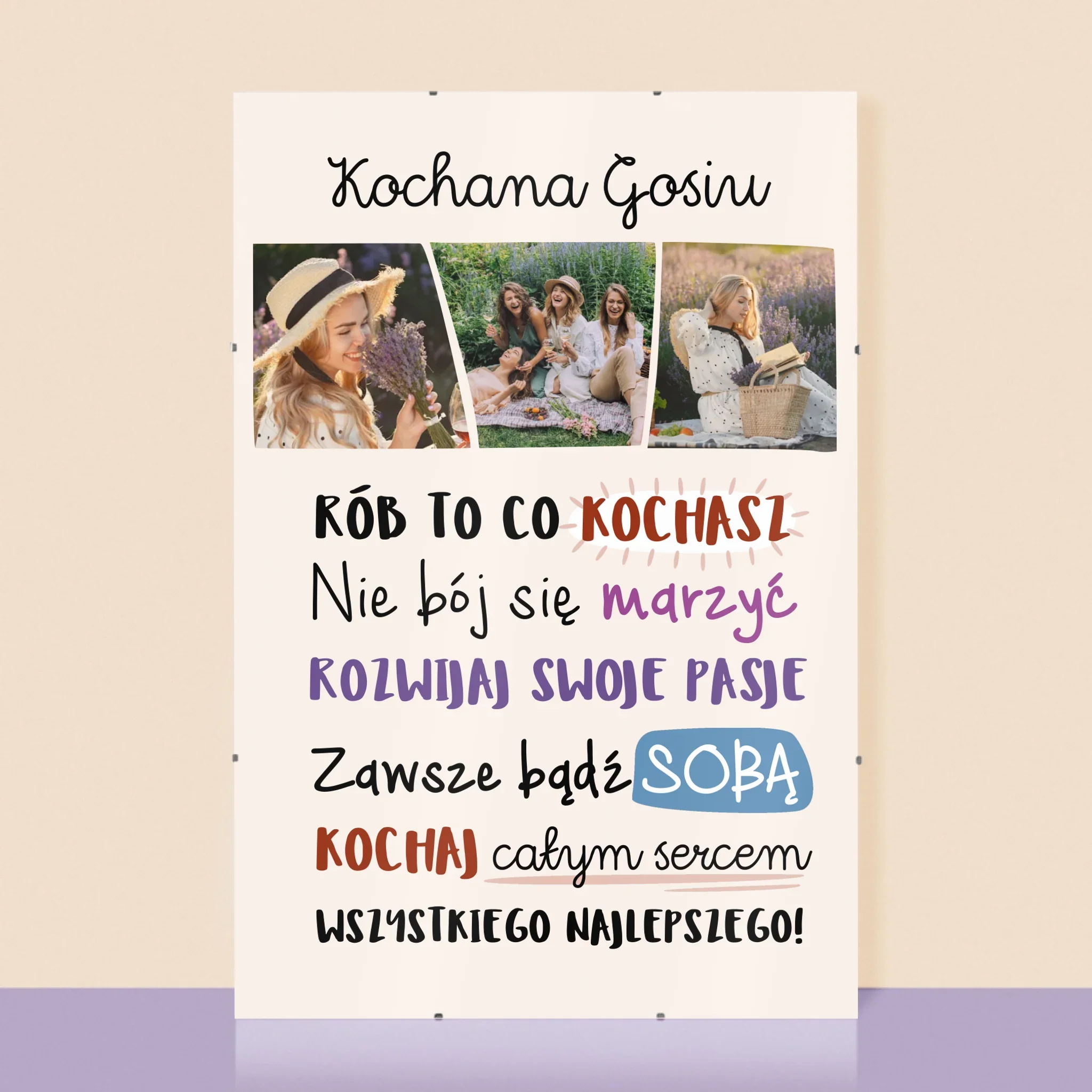 Fotokolaż: Urodziny Życzenia - Plakat