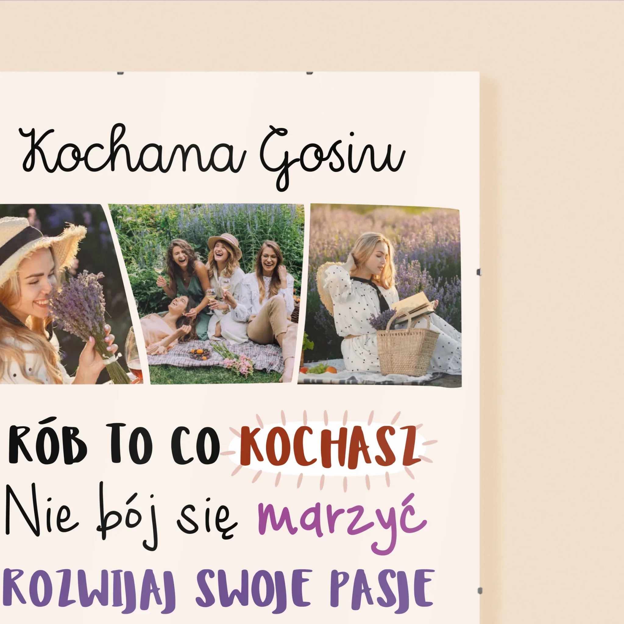Fotokolaż: Urodziny Życzenia - Plakat - Image 3