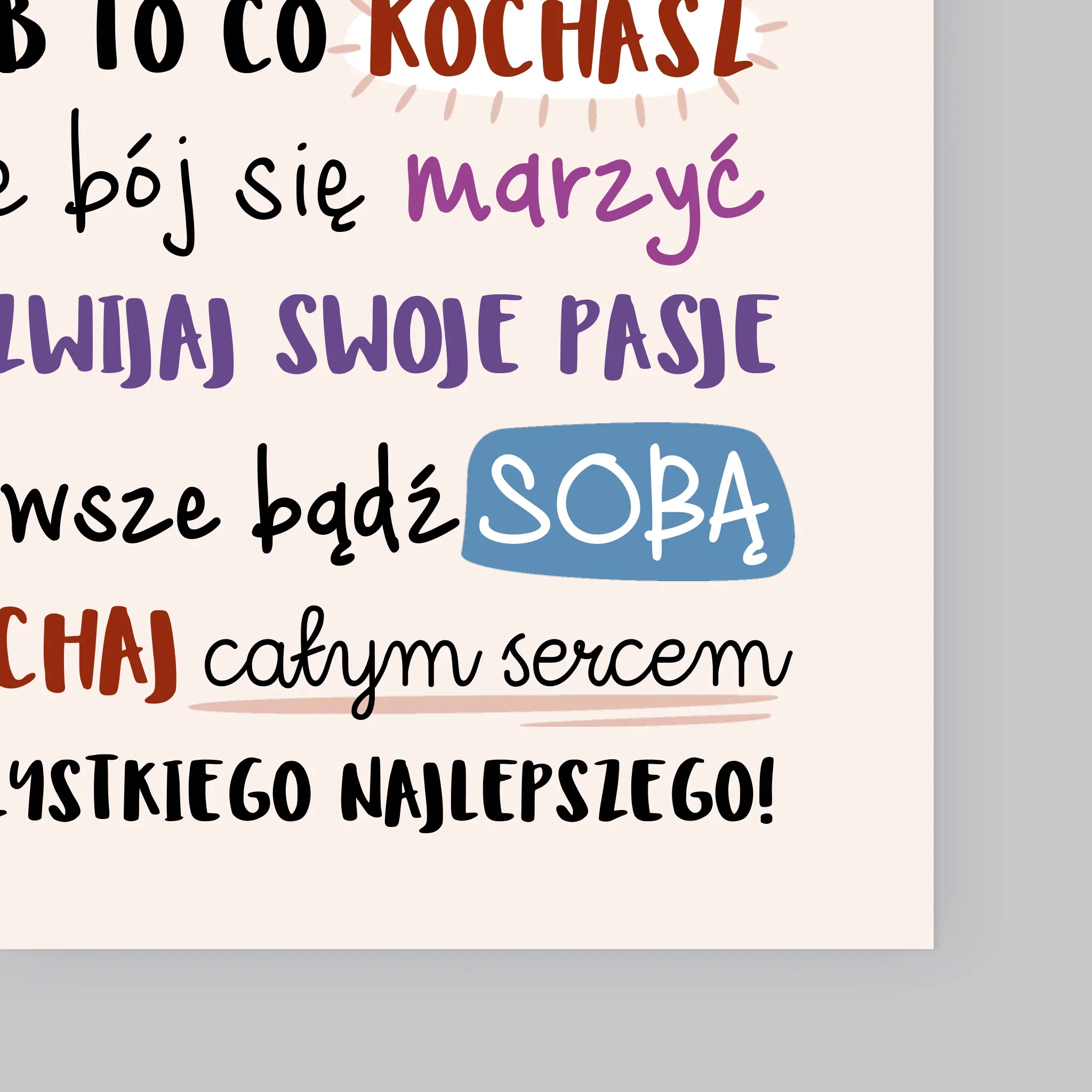 Fotokolaż: Urodziny Życzenia - Wydruk Obramowany - Image 10
