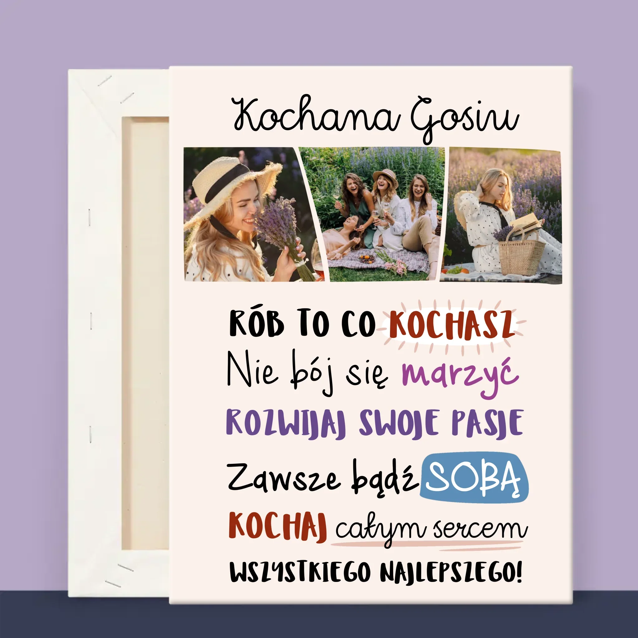 Fotokolaż: Urodziny Życzenia - Wydruk Obramowany - Image 11