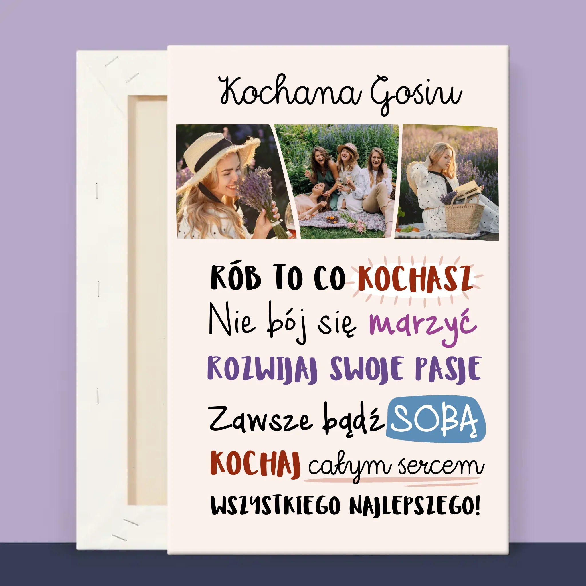 Fotokolaż: Urodziny Życzenia - Wydruk Obramowany - Image 12